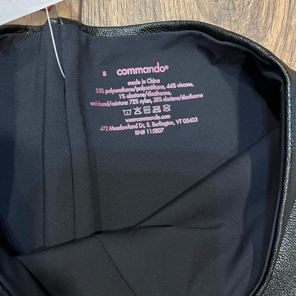 NWT Commando Black Faux Leather Leggings - Picture 11 of 14